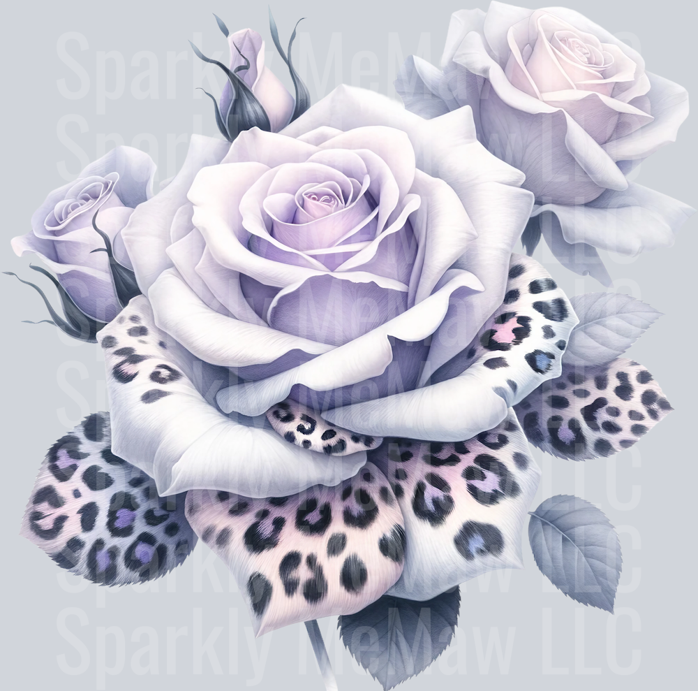 rose 4 Animal Rose UV DTF Clip Art Decal