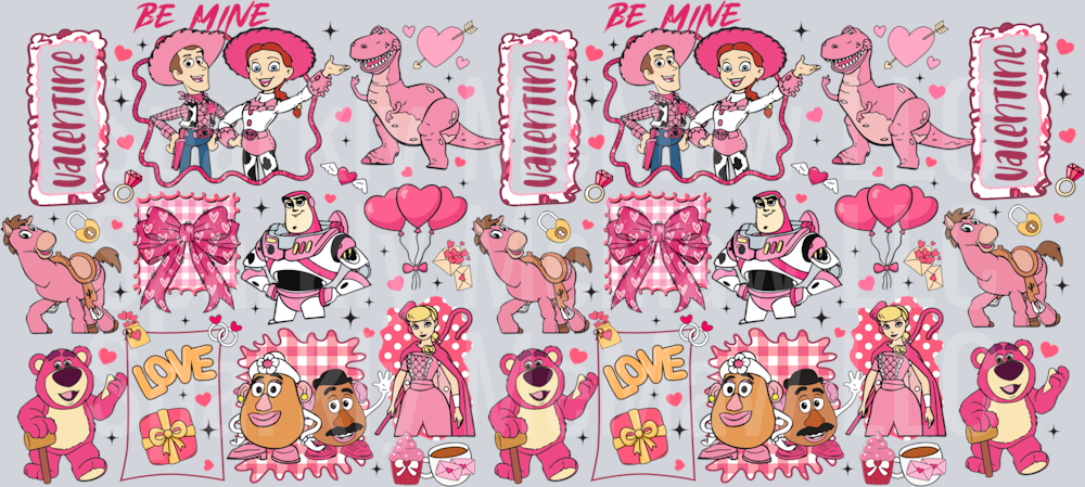 Valentine 16 oz UV DTF Wrap 53
