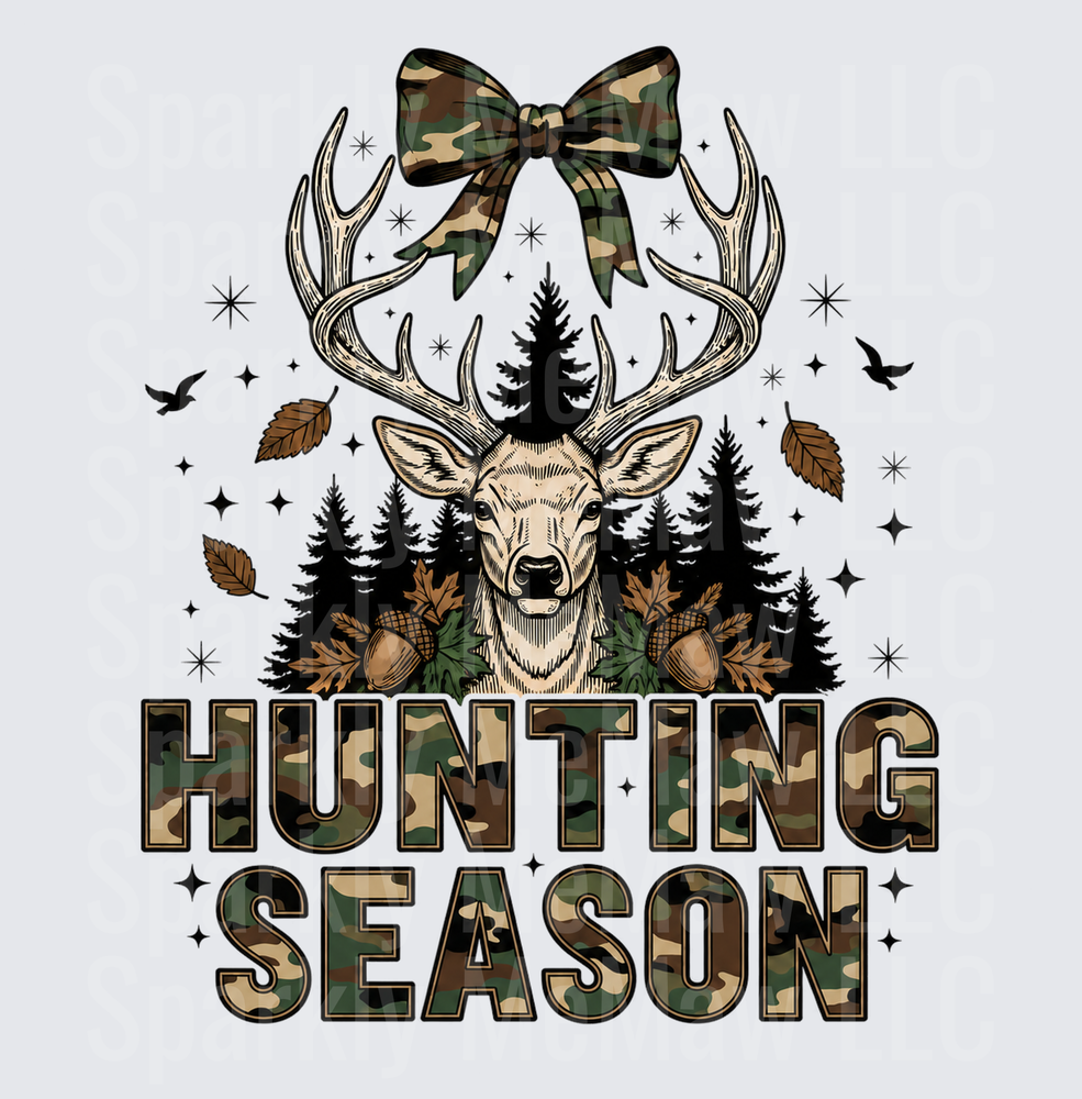 Hunting Season Camo Deer UV Decal Decal