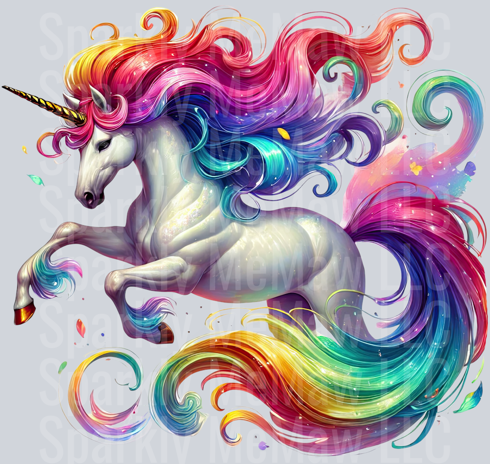 Starry Unicorn ClipArt Decals 3