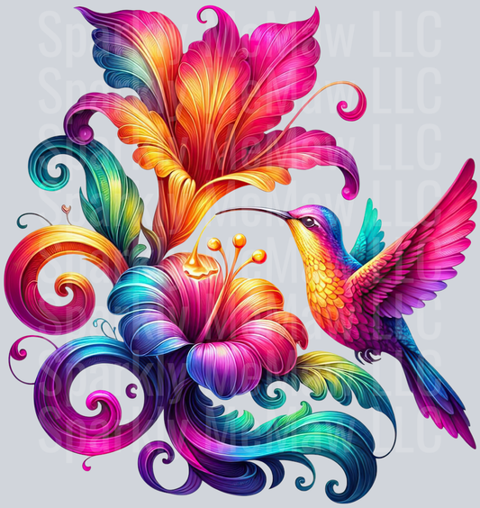 47 Hummingbird Clip Art UV DTF Decal