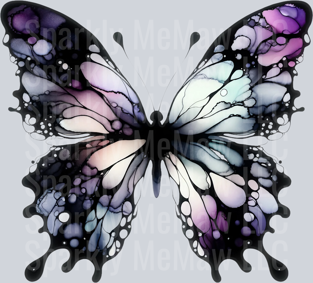 butterfly 5 Clip Art UV DTF Decal