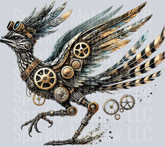 Road Runner SteamPunk UV DTF Decal 4