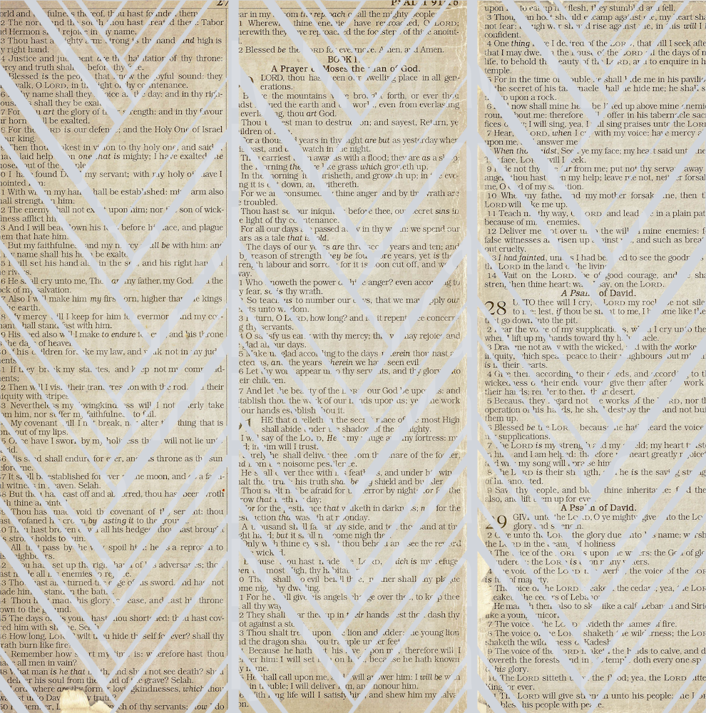 Tattered Bible Sheet 10x10 Twisted UV DTF Sheet