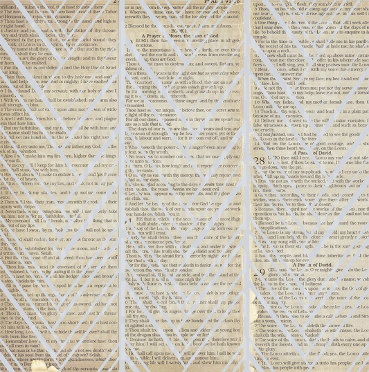 Tattered Bible Sheet 10x10 Twisted UV DTF Sheet