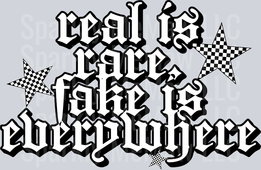 real is rare UV DTF Decal