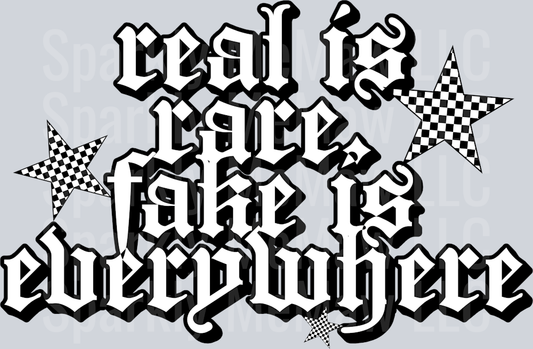 real is rare UV DTF Decal