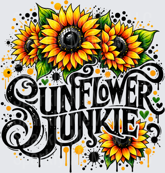 Sunflower Junkie Bold Floral UV DTF Decal