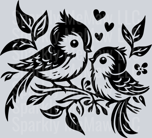 Bird UV DTF Clipart Decal 3