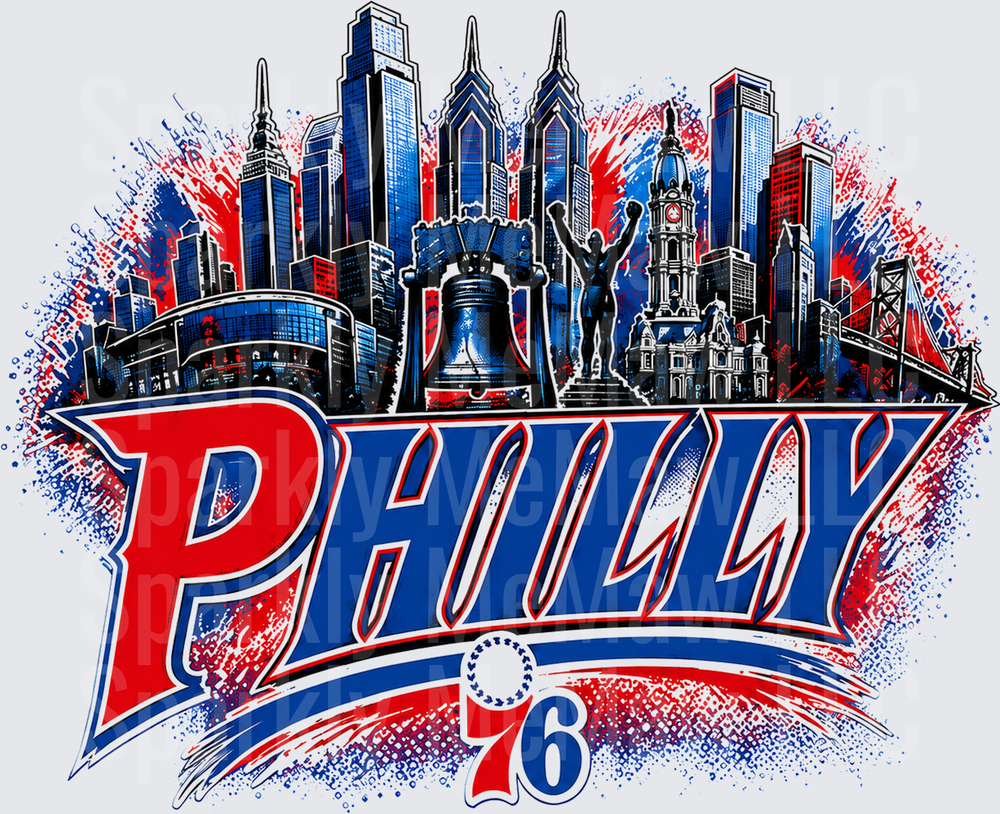 Philly 76 Skyline City Pride UV Decal Decal