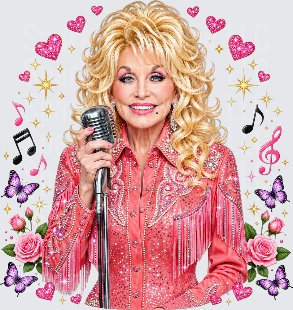 Dolly Parton Glam Country Queen UV Decal Decal
