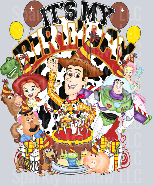 Toy  birthday DTF Transfer (Fabrics)