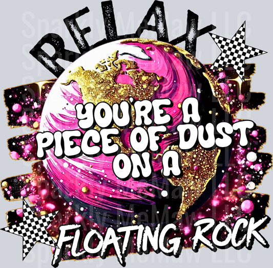 relax Black UV DTF Decal
