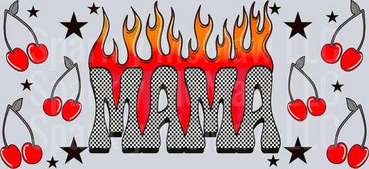 Red Flame Mama UV DTF 16 oz Wrap