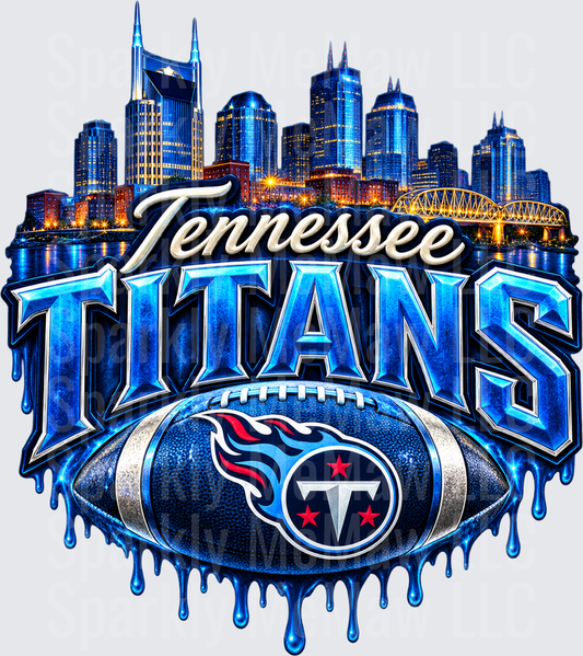 Tennessee Titans Nashville Skyline UV DTF Decal