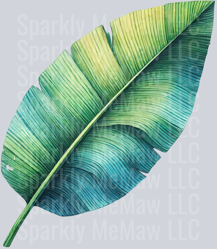 17 Tropical Leaves Clipart Decal