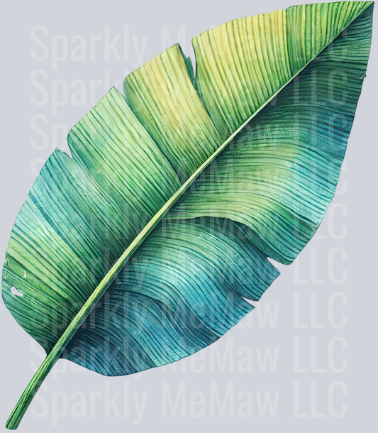 17 Tropical Leaves Clipart Decal