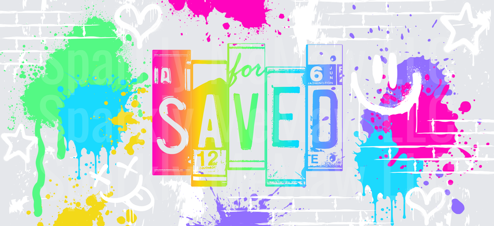 Saved By Grace UV DTF 16 OZ Wrap