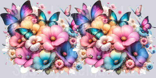 Butterflies 16 oz UV DTF Wrap