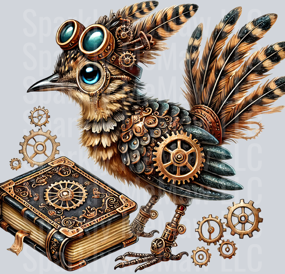 Road Runner SteamPunk UV DTF Decal 40