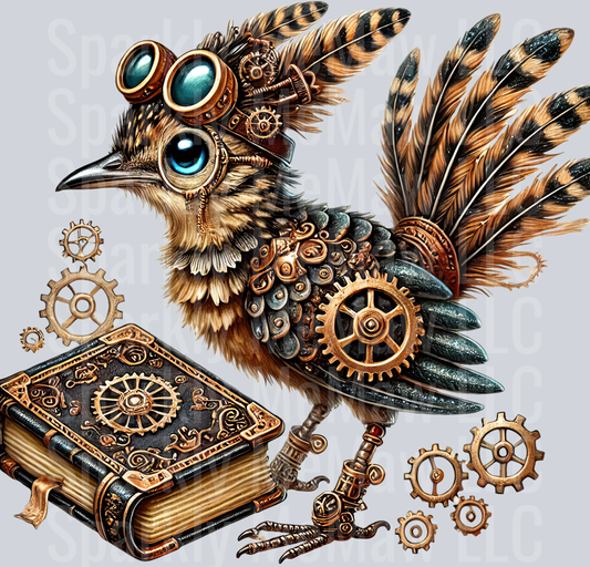 Road Runner SteamPunk UV DTF Decal 40