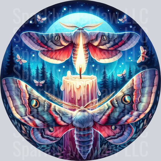 27 Nocturne Moth ClipArt Decal