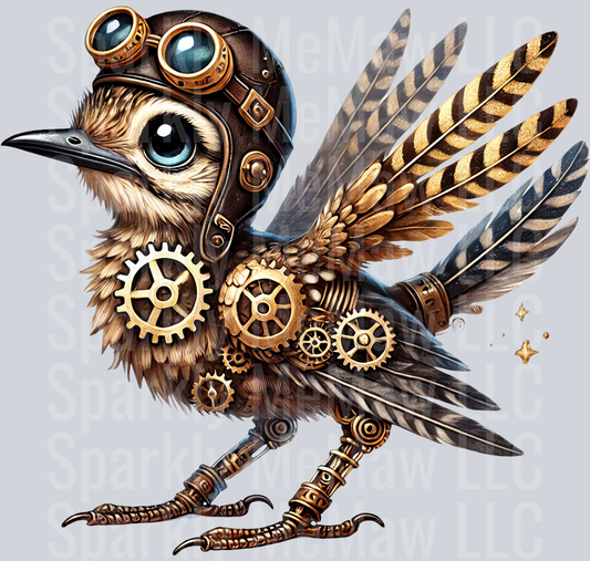 Road Runner SteamPunk UV DTF Decal 7