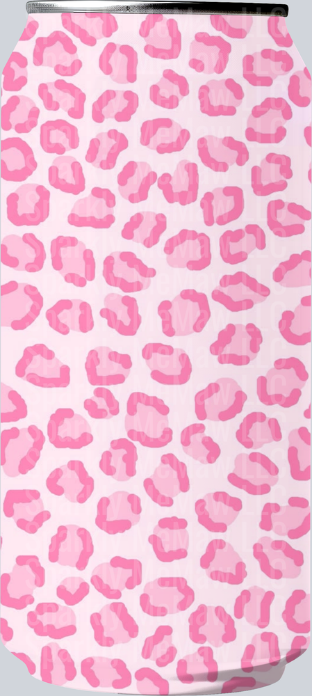 Pink Leopard Print Pattern UV DTF Decal