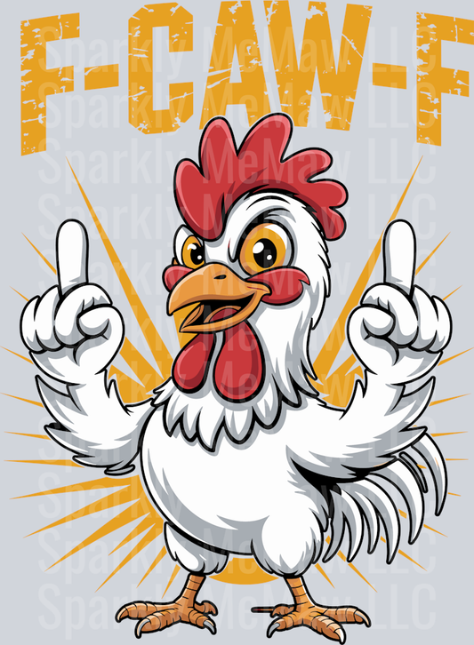 F-Caw-F UV DTF Decal Version 6