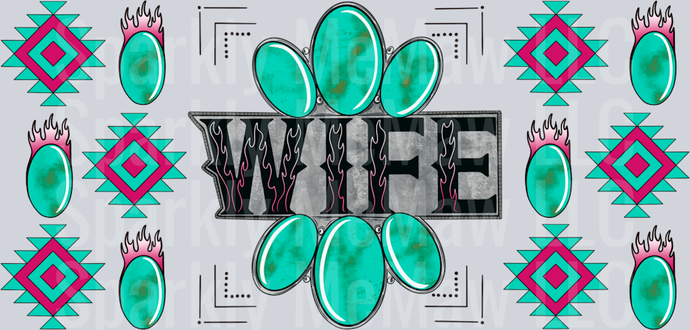 Wife UV DTF 16 oz Wrap