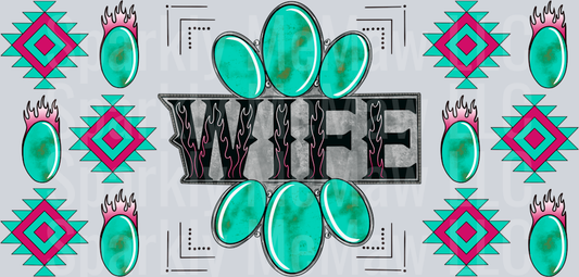 Wife UV DTF 16 oz Wrap
