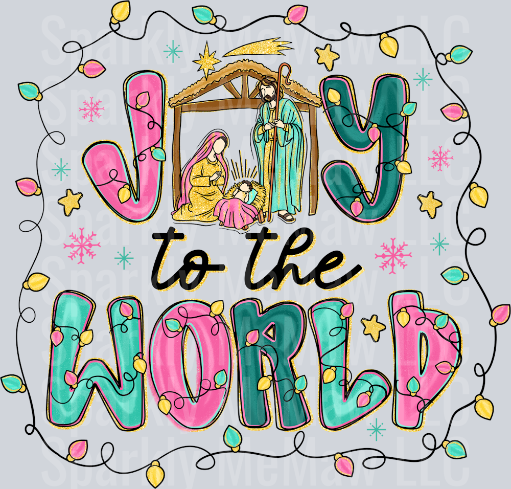 Joy to the World (1) UV DTF Decal