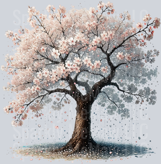 13 Cherry Blossoms set 2 UV DTF Clip Art Decal