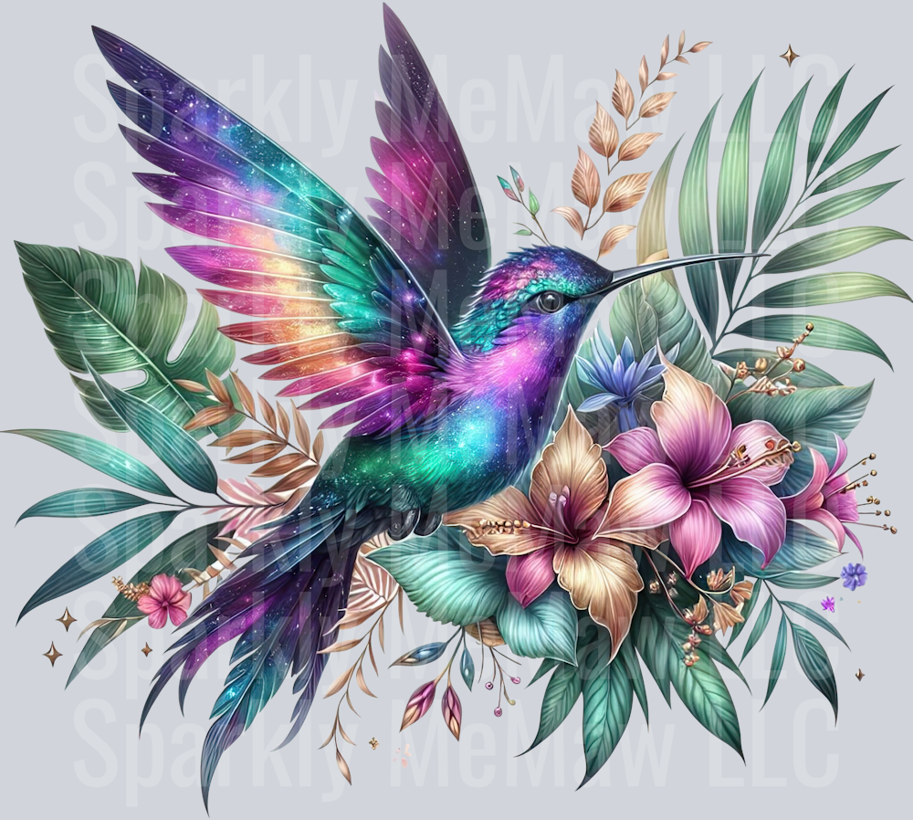 59 Hummingbird Clip Art UV DTF Decal