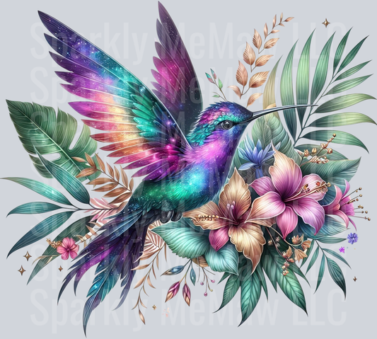 59 Hummingbird Clip Art UV DTF Decal