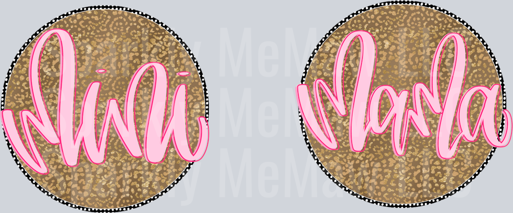 Mama Mini 4 inch decal Set  4  inch and 5 inch decal (one set)