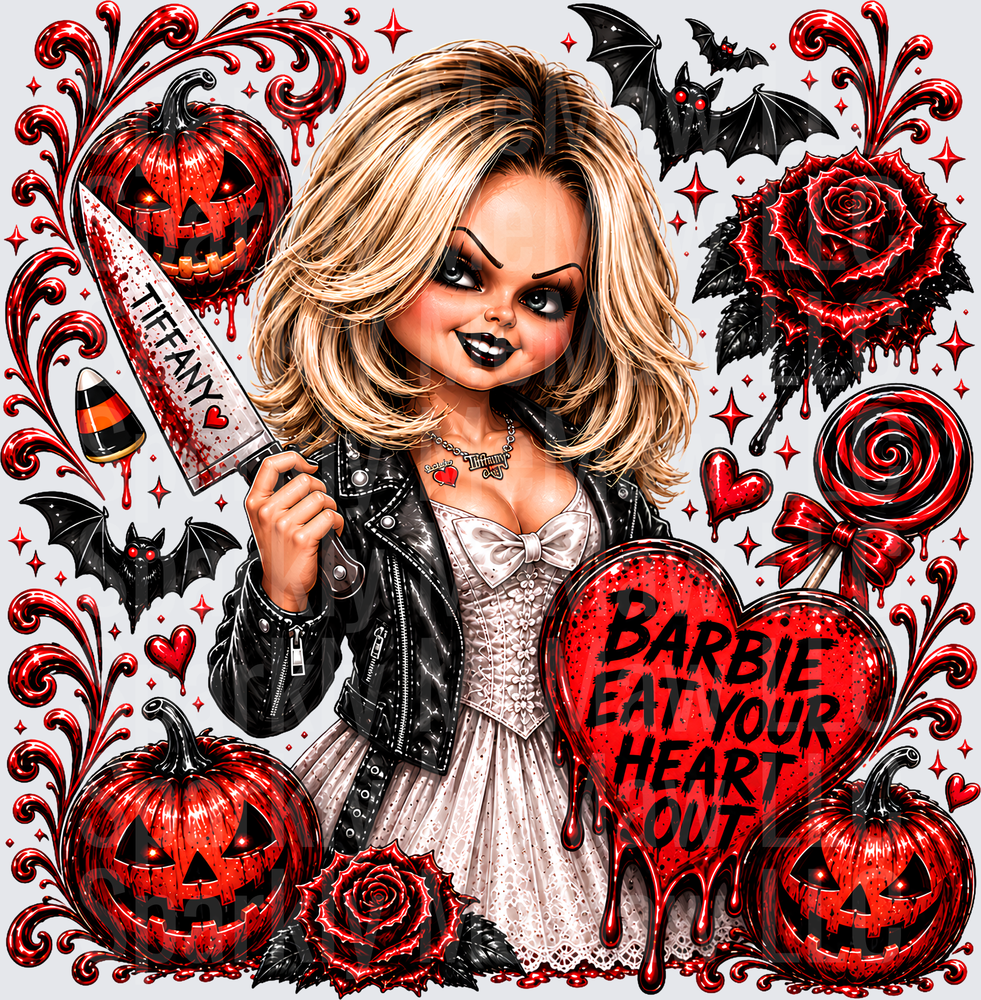 Tiffany Bride of Chucky Halloween UV DTF Decal