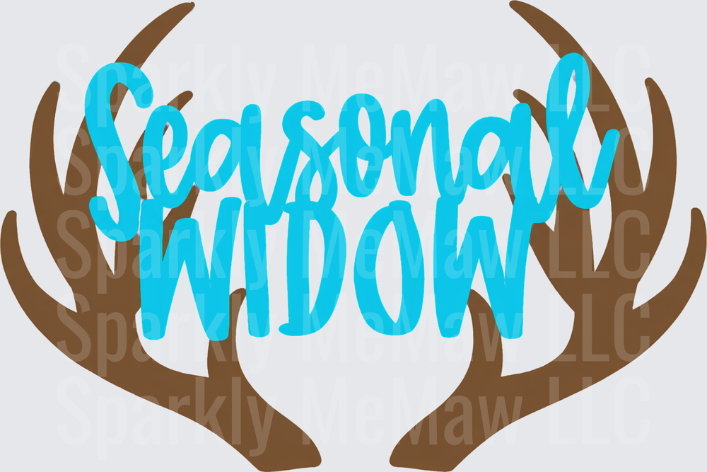 Seasonal Widow Antlers UV DTF Decal