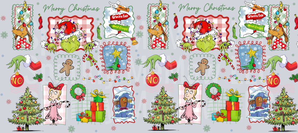 G r i n c h Lair 16 oz UV DTF Wrap