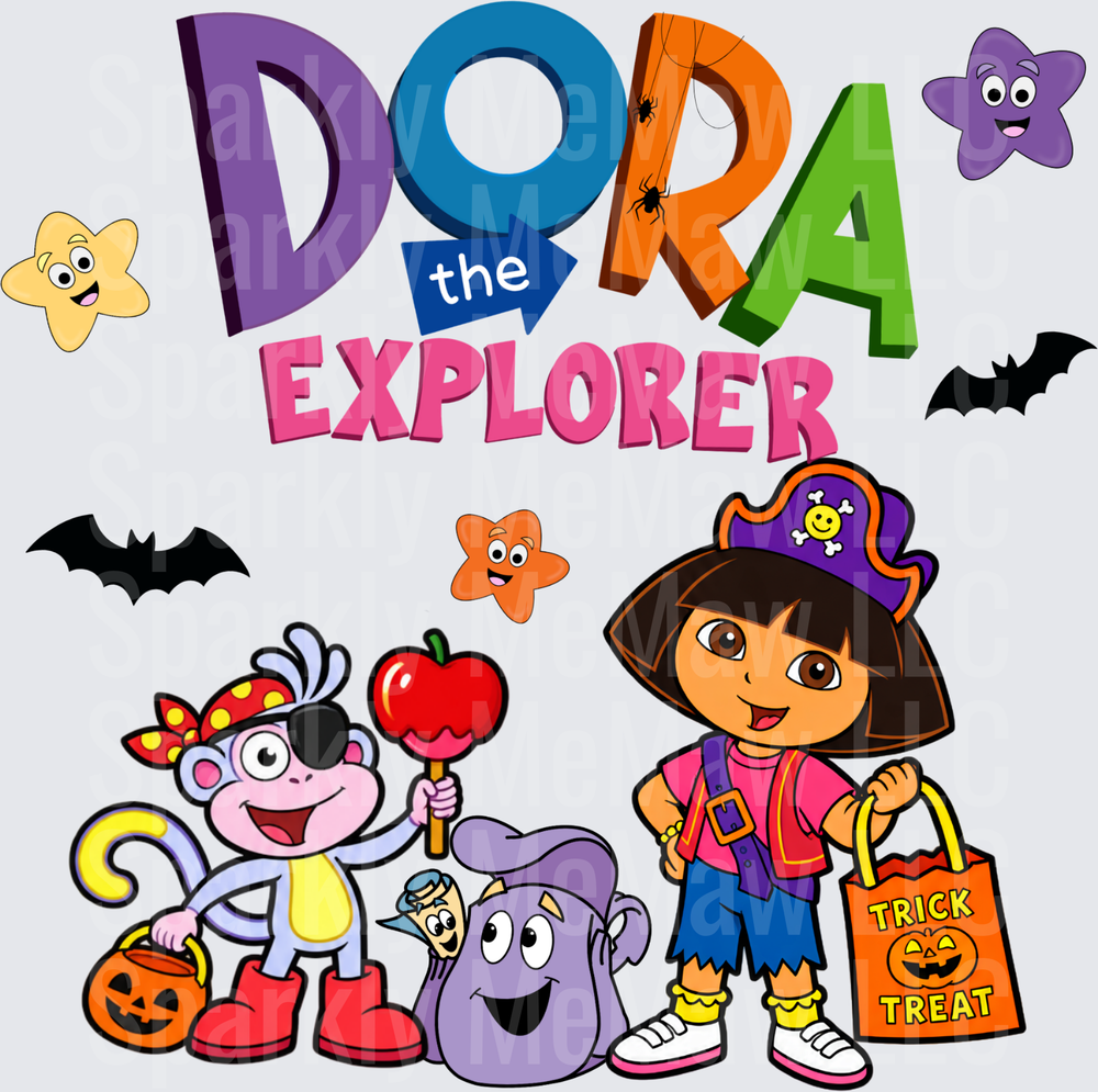 Dora the Explorer Halloween This is a UV DTF Decal