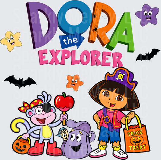 Dora the Explorer Halloween This is a UV DTF Decal