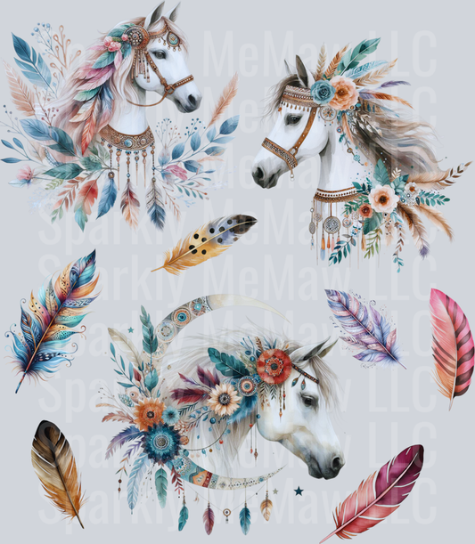 Boho UV DTF Element Sheet