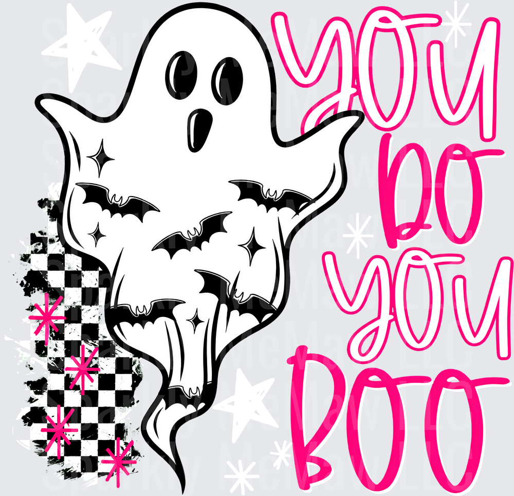 Spooky Ghost You Do You Boo UV DTF Decal