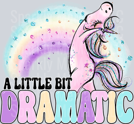 A little bit Dramatic Unicorn UV DTF Decal