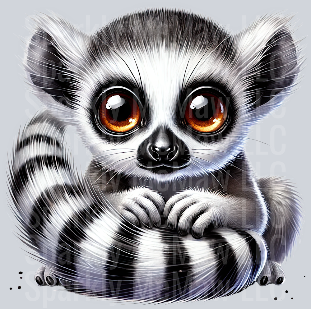 2 Exotic Animals UV DTF clipart Decal