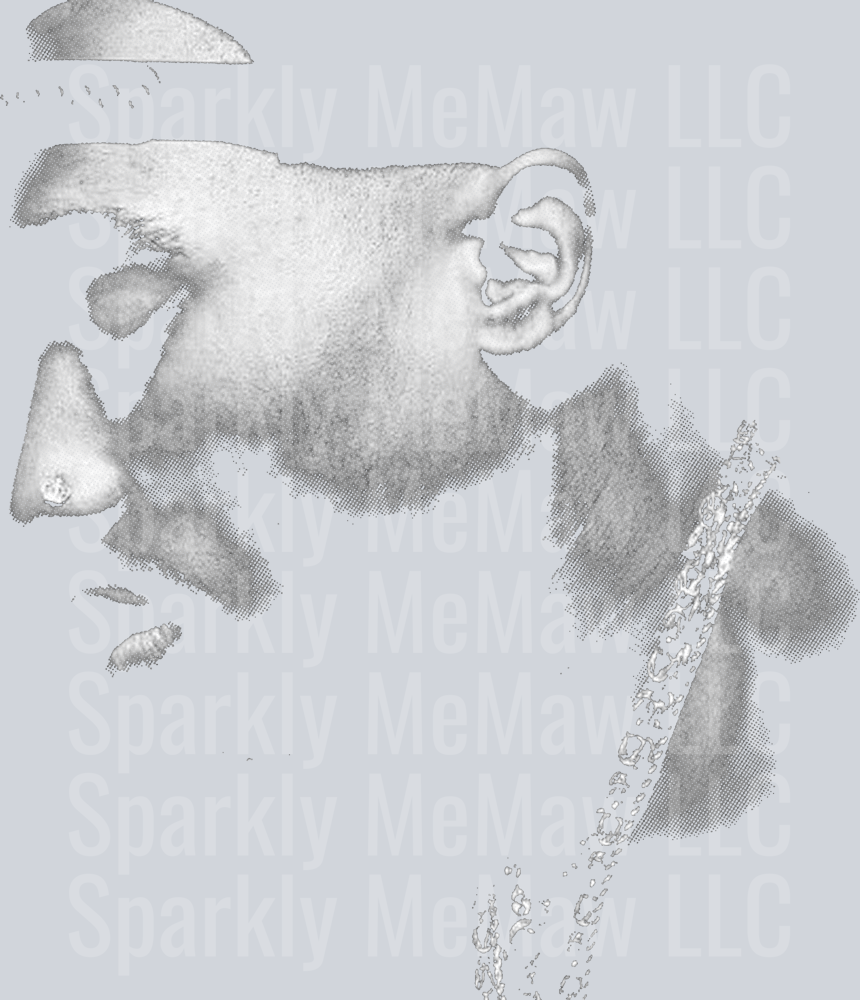 Tupac Halftone DTF Transfer (Fabric)