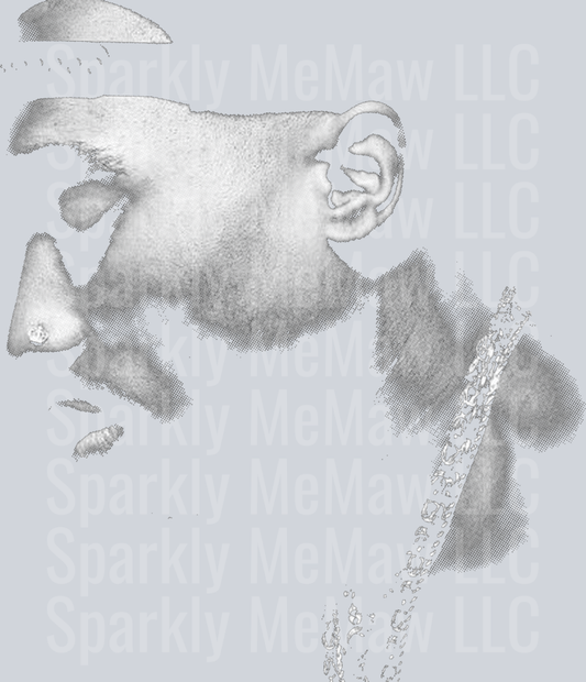 Tupac Halftone DTF Transfer (Fabric)