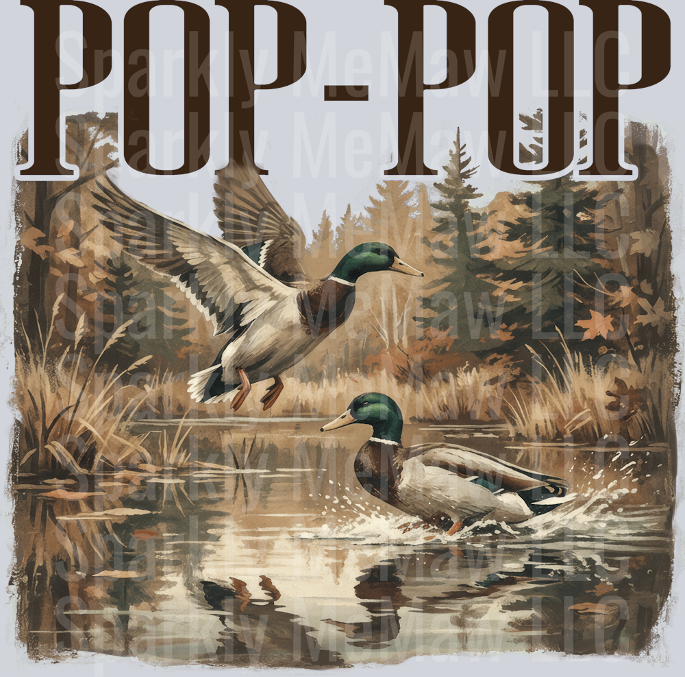 POP POP DUCK DTF Transfer (Fabrics)