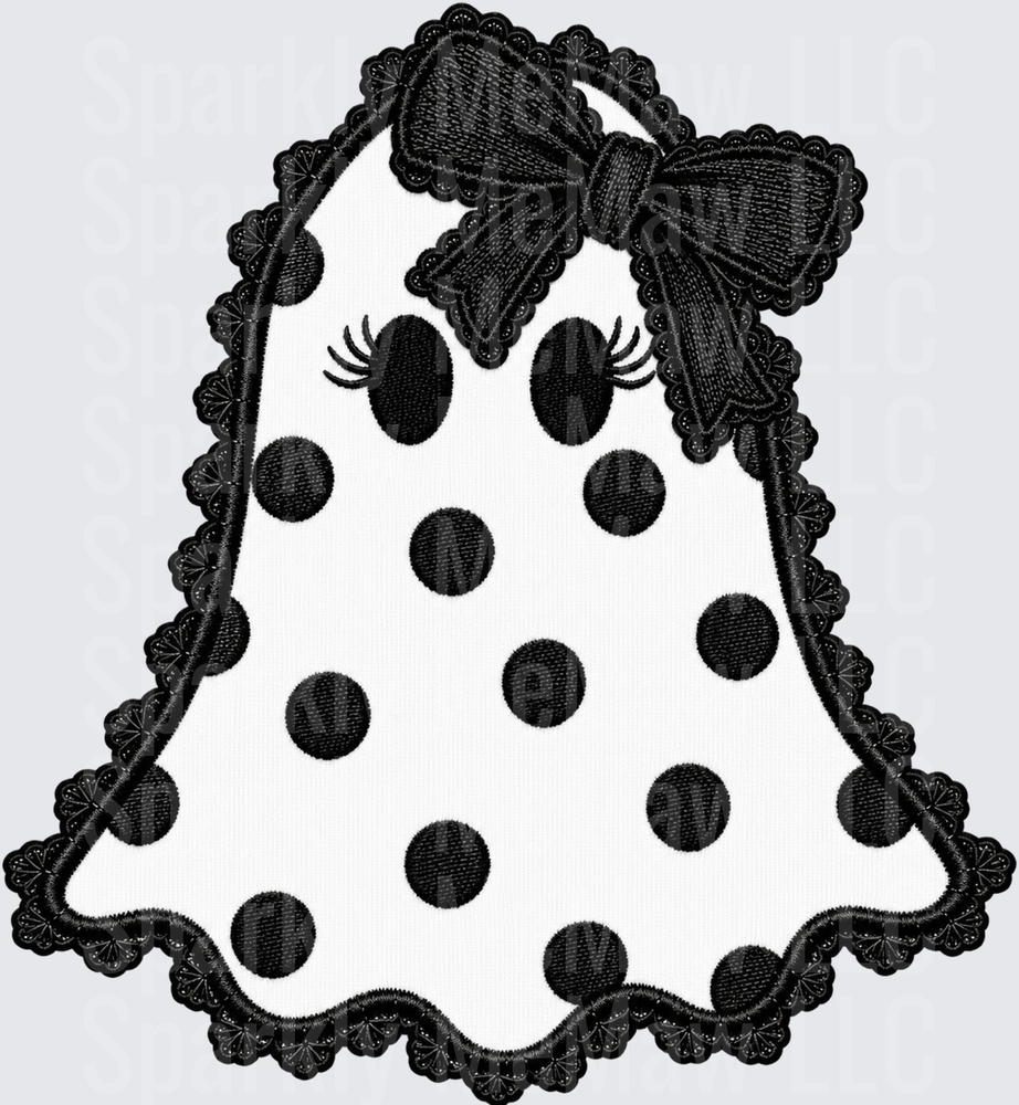 Polka Dot Bow Bell this is a UV DTF Decal
