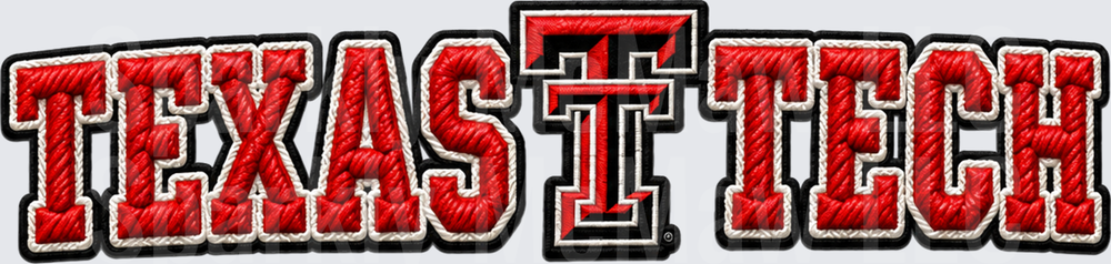 Texas Tech Red Raiders Logo UV DTF Decal